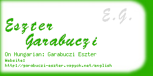 eszter garabuczi business card